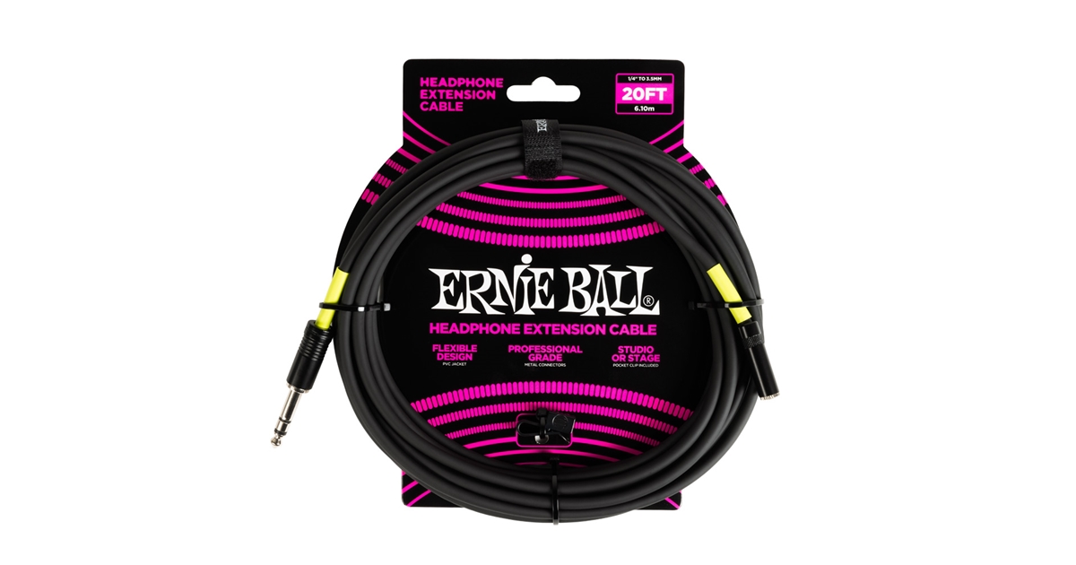 Ernie Ball 6423 Prolunga cuffie trs jack grande 6m