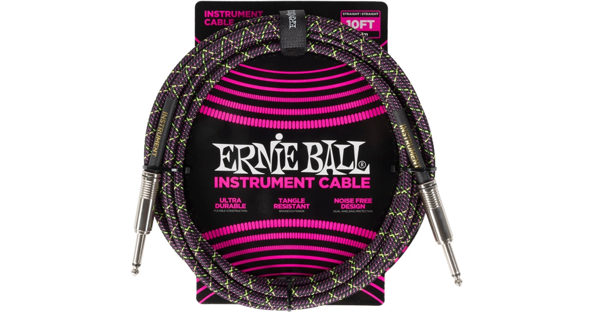 Ernie Ball 6427 Braided Cables Purple Python 3m