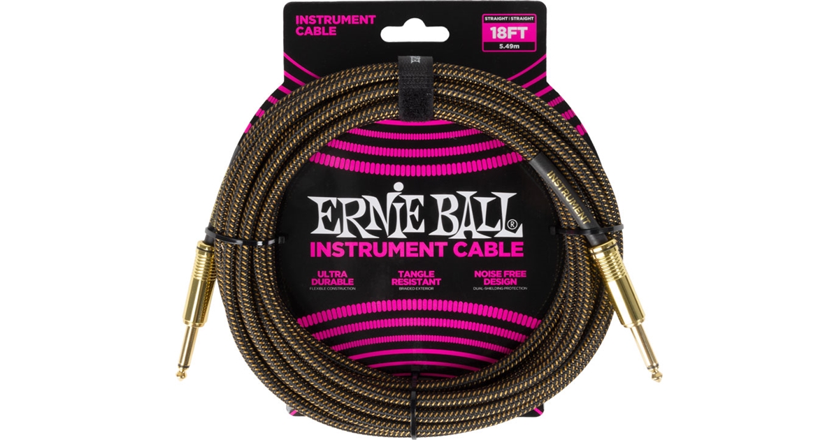 Ernie Ball 6432 Braided Cables Pay Dirt 5,5 m