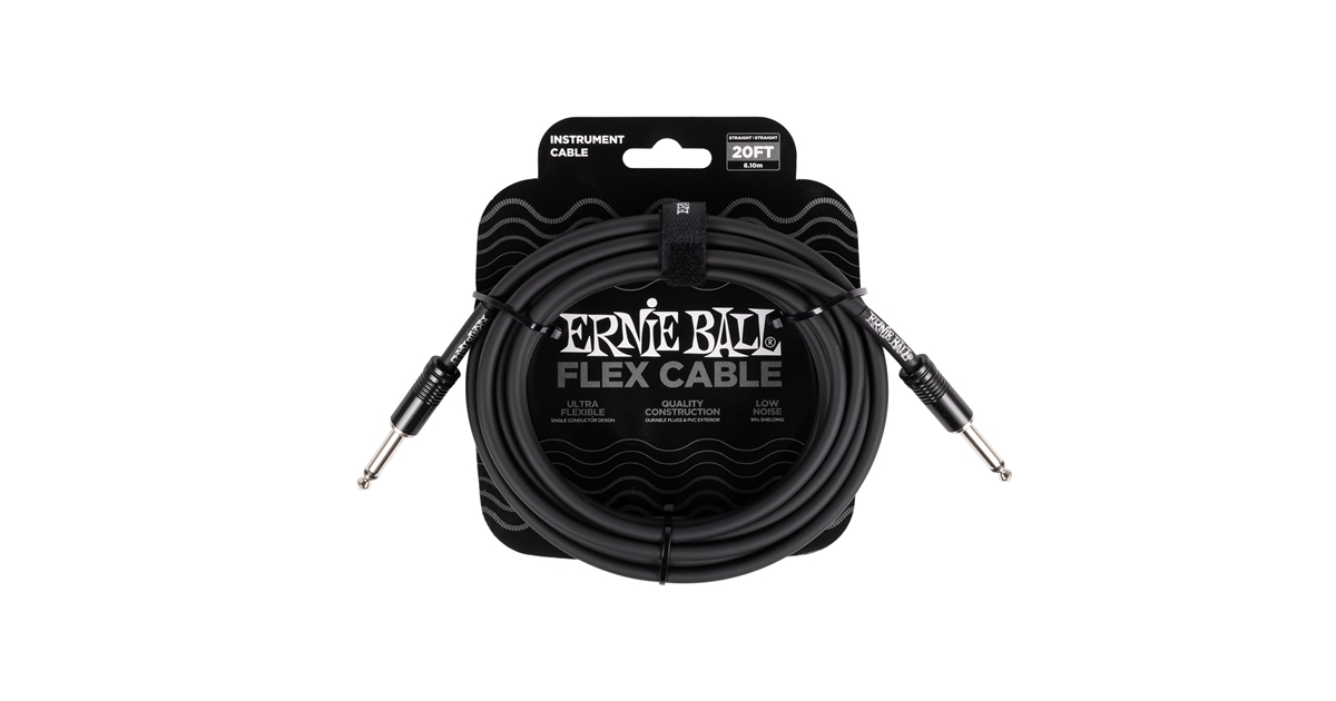 Ernie Ball 6435 Flex Cable Black 6m