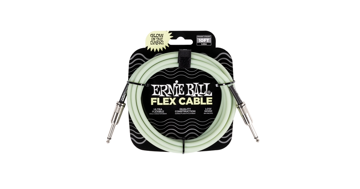 Ernie Ball 6436 Flex Cable Glow in the Dark 3m