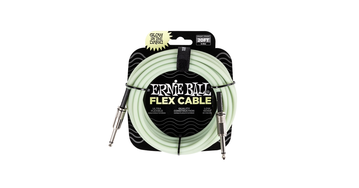 Ernie Ball 6437 Flex Cable Glow in the Dark 6m