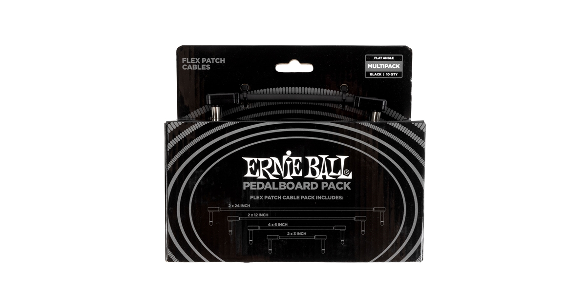 Ernie Ball 6462 Flex Patch Cable Black Multi-Pack