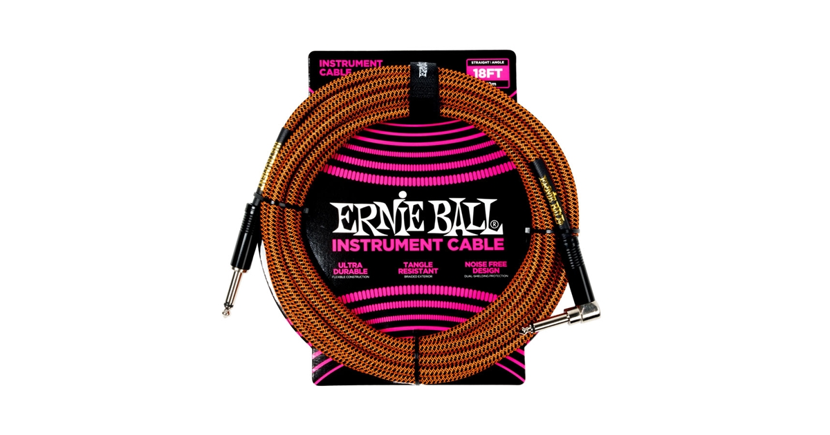 ERNIE BALL 6471 BRAIDED PUMPKIN PIE STRAIGHT-ANGLE 5,5M ERNIE BALL 6471 BRAIDED PUMPKIN PIE STRAIGHT-ANGLE 5,5M
