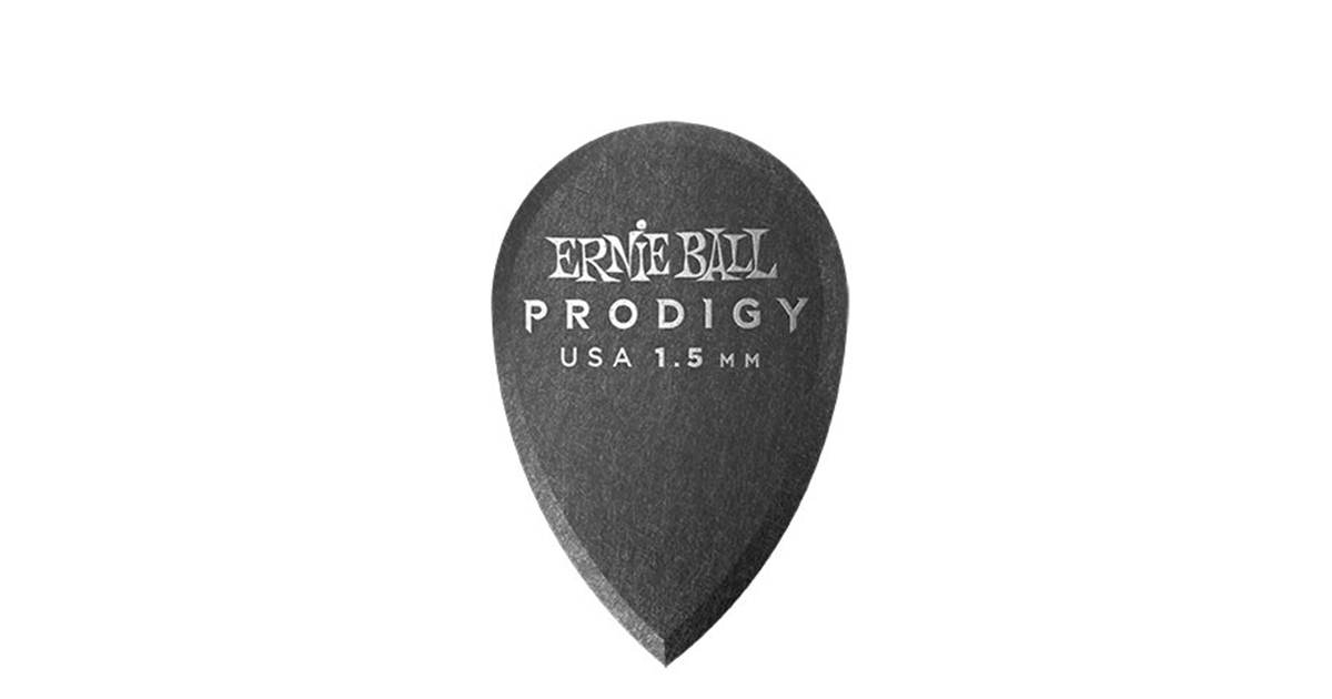 Ernie Ball 9330 Plettri Prodigy Teardrop Black 1,5 mm Busta 6