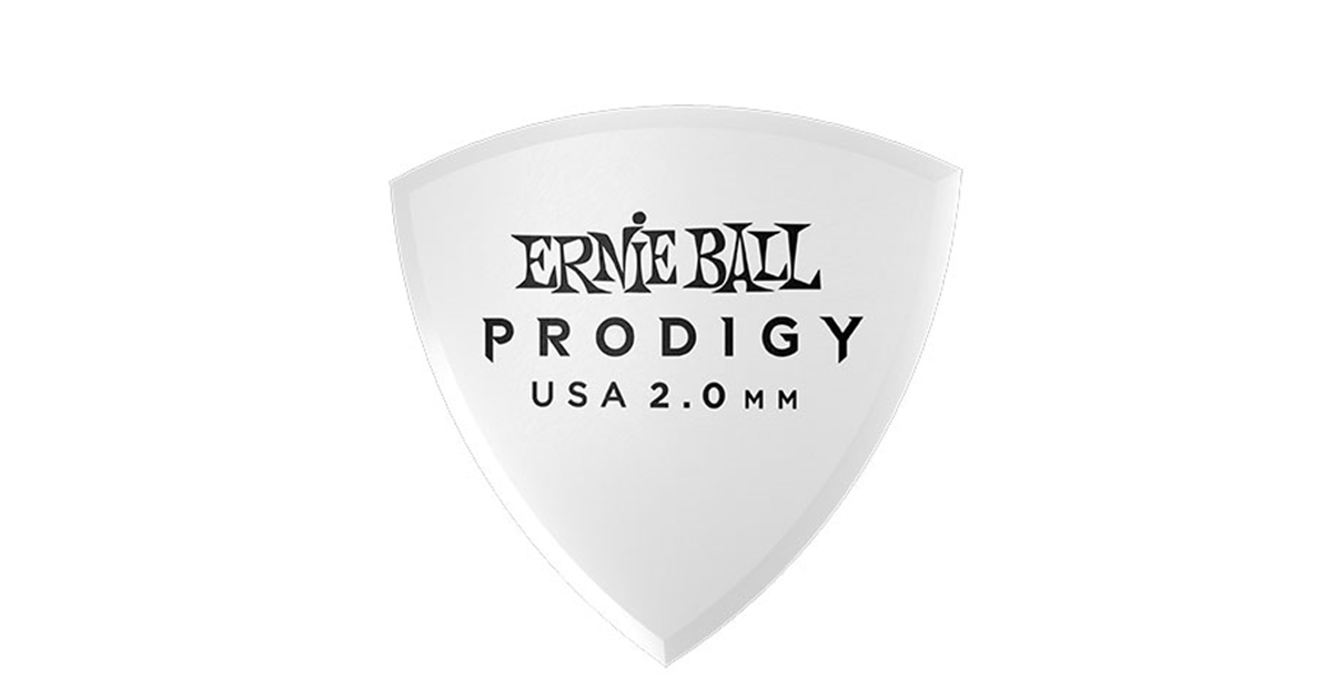 Ernie Ball 9337 Plettri Prodigy Shield White 2,0 mm Busta 6