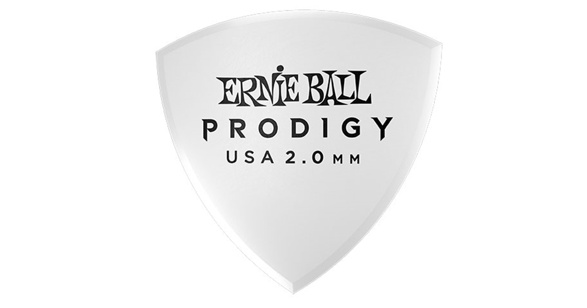 Ernie Ball 9338 Plettri Prodigy Large White 2,0 mm Busta 6
