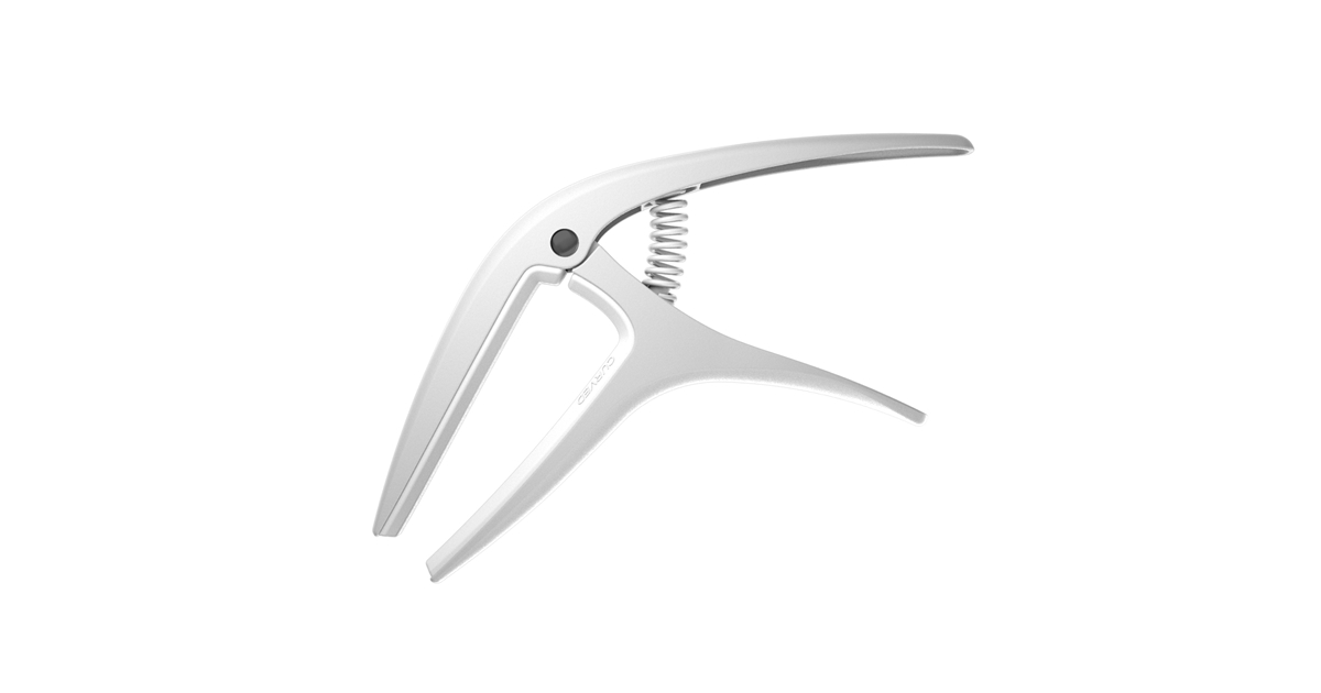 Ernie Ball 9616 Axis Dual Radius Capo White 