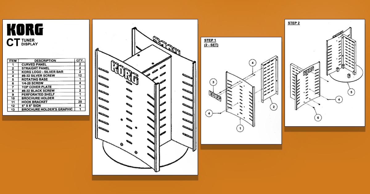 Korg KG-CT-J TUNERS DISPLAY DA BANCONE