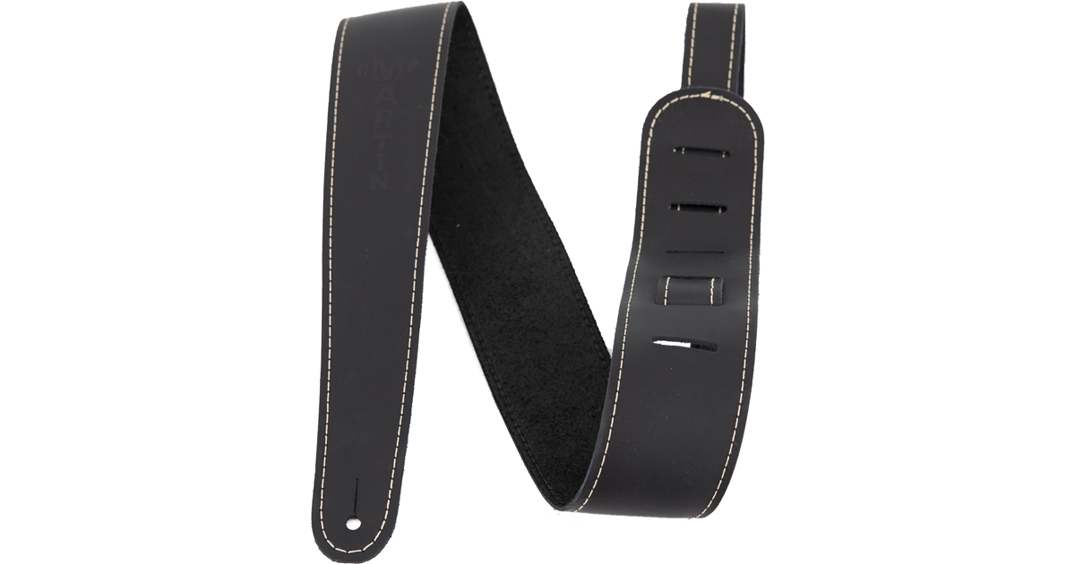 Martin & Co. 18A0046 Tracolla Slim, Leather, Black