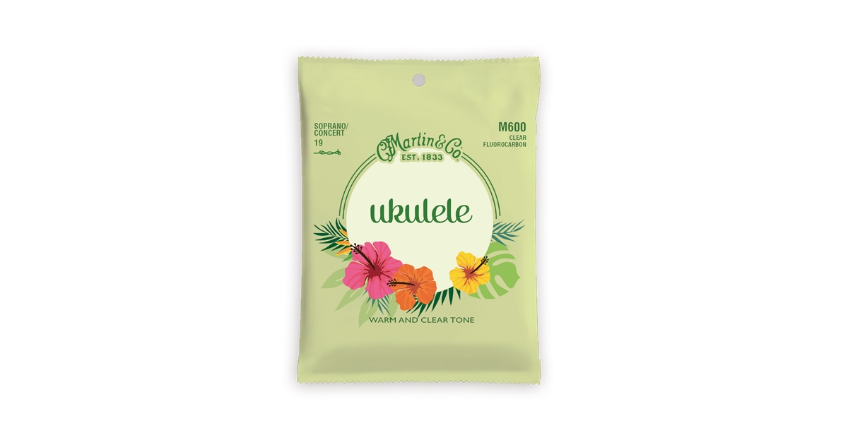Martin & Co. M600 Ukulele Strings Soprano/Concerto Fluorocarbon 19.1-22