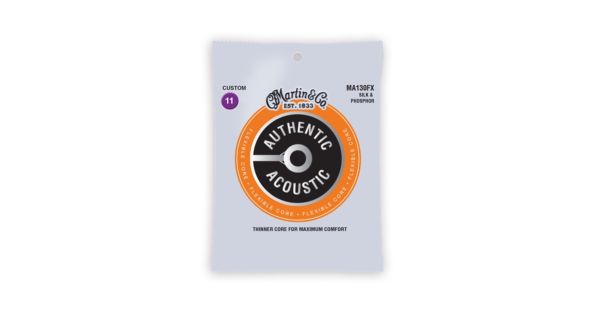 Martin & Co. MA130FX Authentic Flexible Core Silk & Phosphor Custom 11-47
