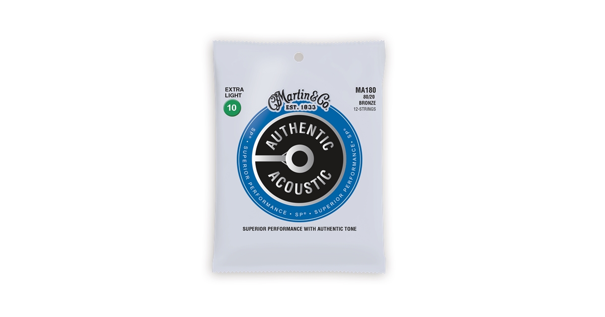 Martin & Co. MA180 Authentic SP Extra Light 12-Strings Bronze 10-47