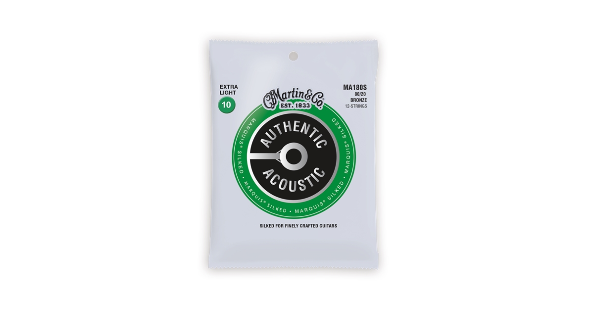 Martin & Co. MA180S Authentic Marquis Silked Extra Light 12-Strings Bronze 10-47