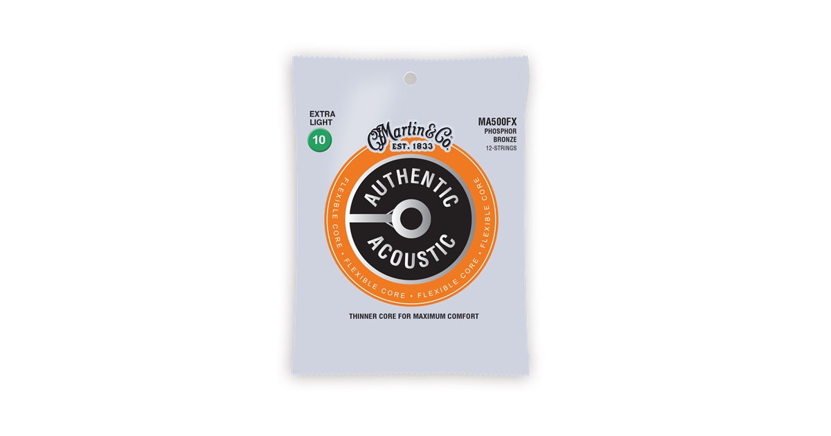 Martin & Co. MA500FX Authentic Flexible Core Medium Phosphor Bronze 13-56