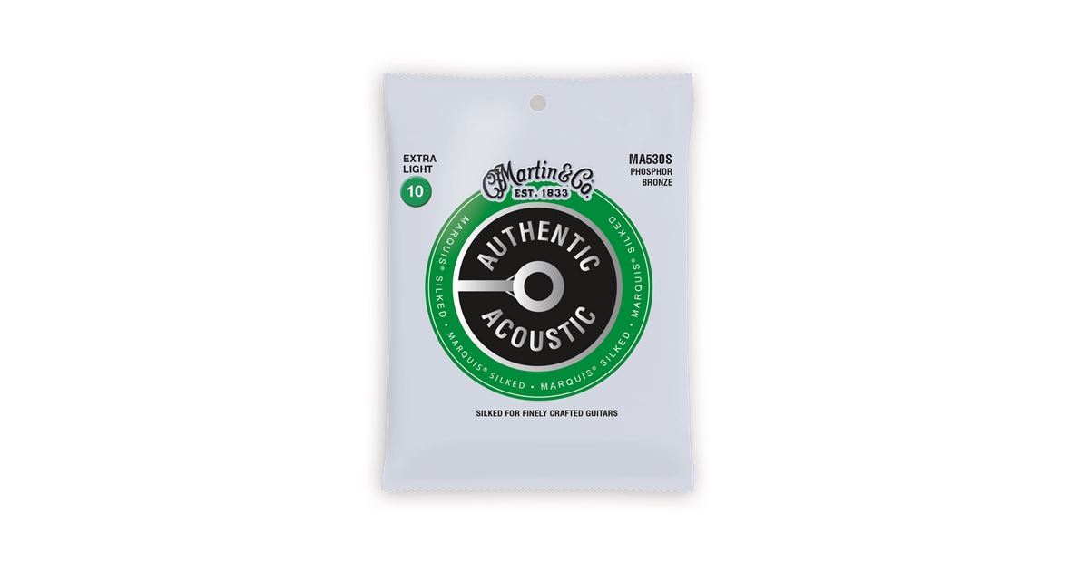 Martin & Co. MA530S Authentic Marquis Silked Extra Light Phosphor Bronze 10-47