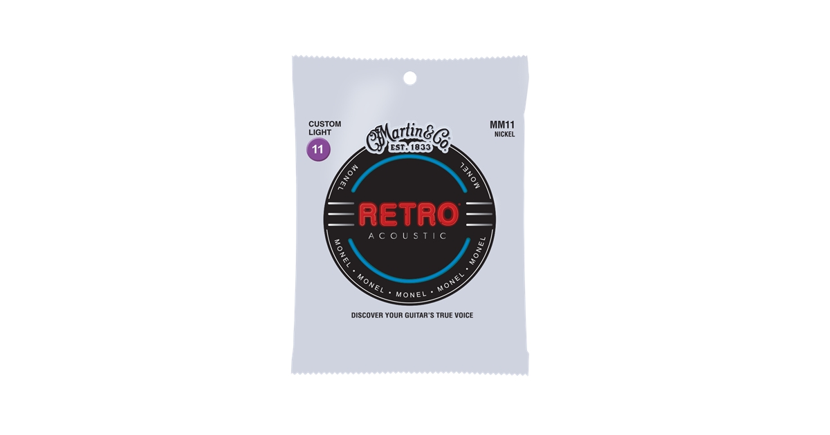 Martin & Co. MM11 Retro Acoustic Custom Light Monel Wound 11-52