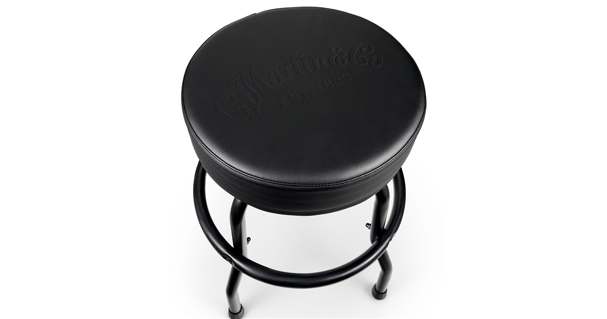 Martin & Co. Tone on Tone Black Barstool