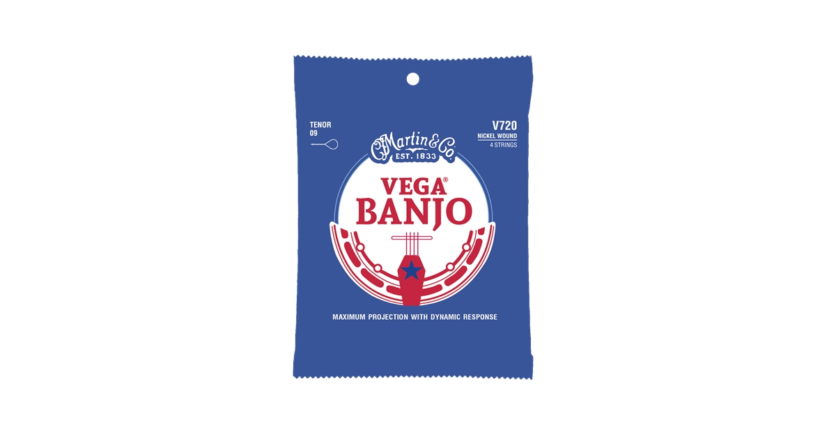 Martin & Co. V720 Vega Banjo Strings Tenor Nickel Wound