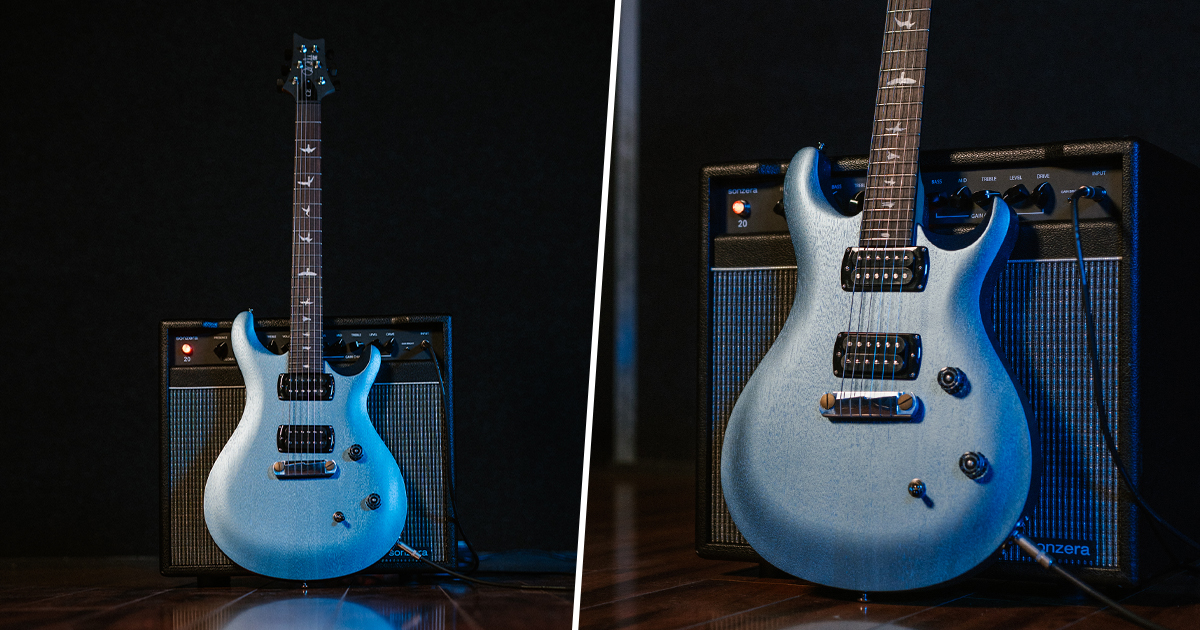Prs SE CE 24 Standard Satin Stoptail Ice Blue Metallic