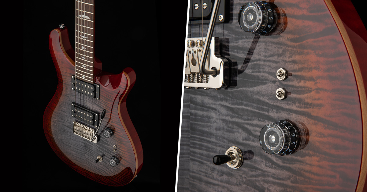 Prs SE Custom 24-08 Charcoal Cherry Burst 2025