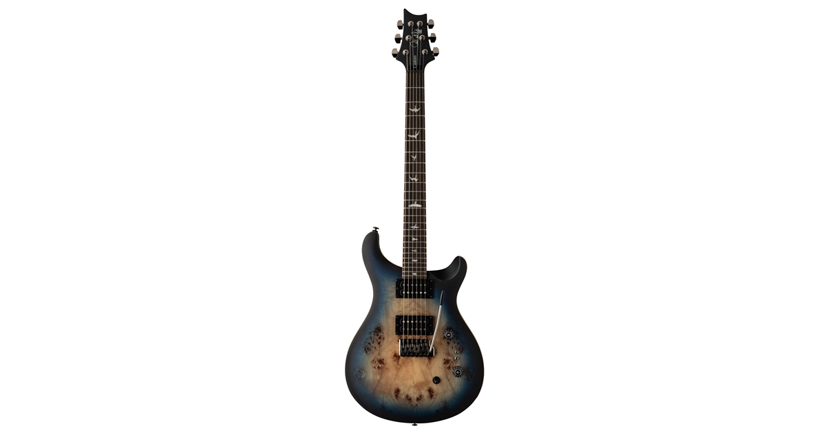 Prs SE Custom 24-08 Poplar Burl Limited Edition Lake Blue Midnight Burst