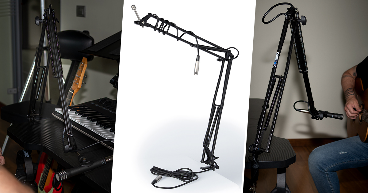 QUIK LOK A/25 ASTA MICROFONICA REGOLABILE BROADCAST