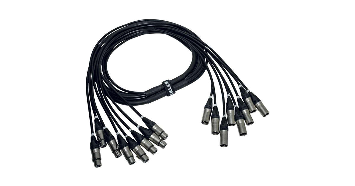 QUIK LOK ITPRO/8MF-2,5 FRUSTA 8 CANALI CANNON XLR 2,5 MT