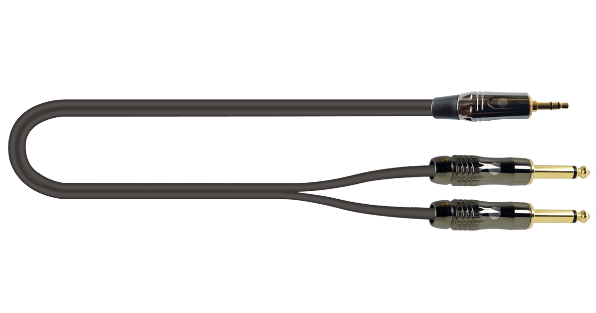 QUIK LOK ITST/J352J-5 CAVO MINIJACK 3.5 TRS STEREO / 2X JACK 6.3 TS MONO 5 MT QUIK LOK ITST/J352J-5 CAVO MINIJACK 3.5 TRS STEREO / 2X JACK 6.3 TS MONO 5 MT