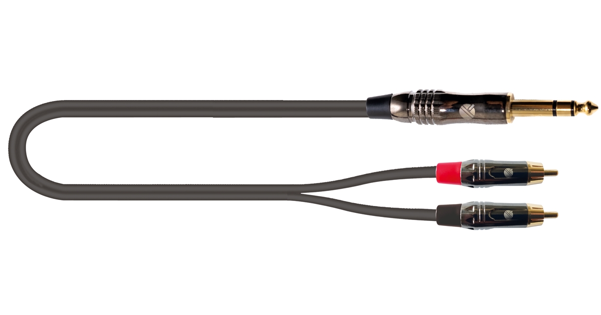 QUIK LOK ITST/JS2RCA-2 CAVO JACK 6.3 TRS STEREO / 2X SPINA PHONO RCA 2 MT QUIK LOK ITST/JS2RCA-2 CAVO JACK 6.3 TRS STEREO / 2X SPINA PHONO RCA 2 MT