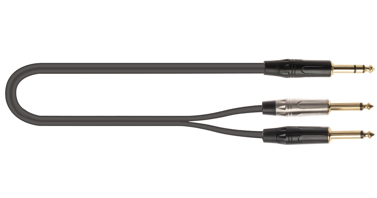 QUIK LOK JUST/JS2JM-1 CAVO JACK 6.3 TRS STEREO / 2X JACK 6.3 TS MONO 1 MT QUIK LOK JUST/JS2JM-1 CAVO JACK 6.3 TRS STEREO / 2X JACK 6.3 TS MONO 1 MT