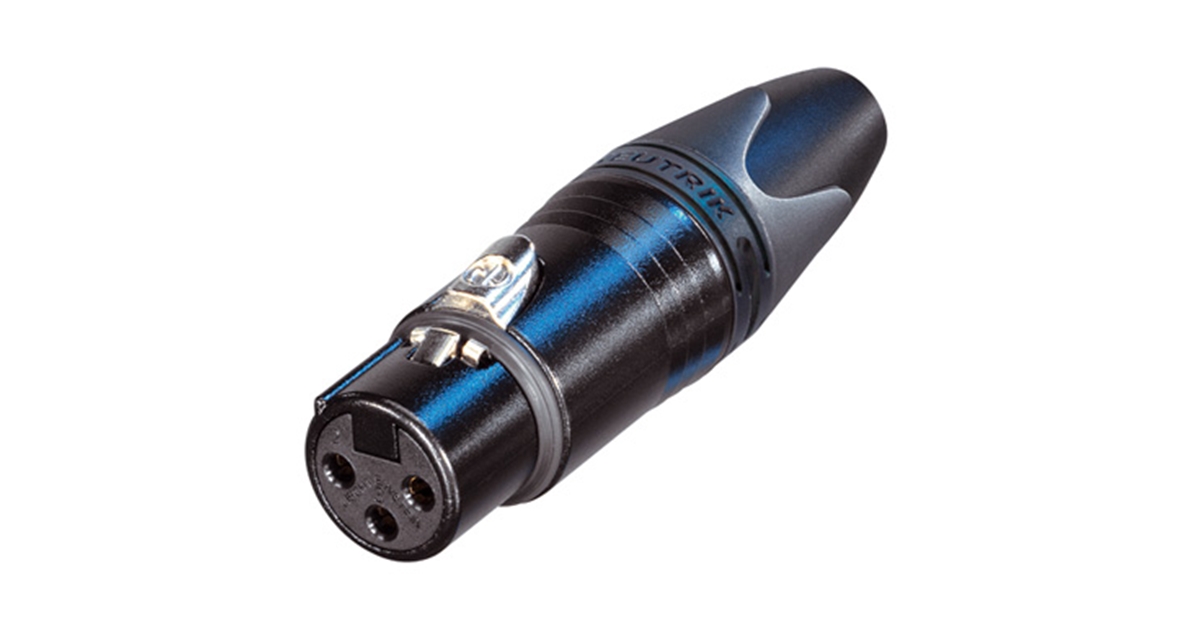 QUIK LOK NC/354 BG CANNON XLR 3 POLI FEMMINA NERO NEUTRIK (NC3FXX-B) QUIK LOK NC/354 BG CANNON XLR 3 POLI FEMMINA NERO NEUTRIK (NC3FXX-B)