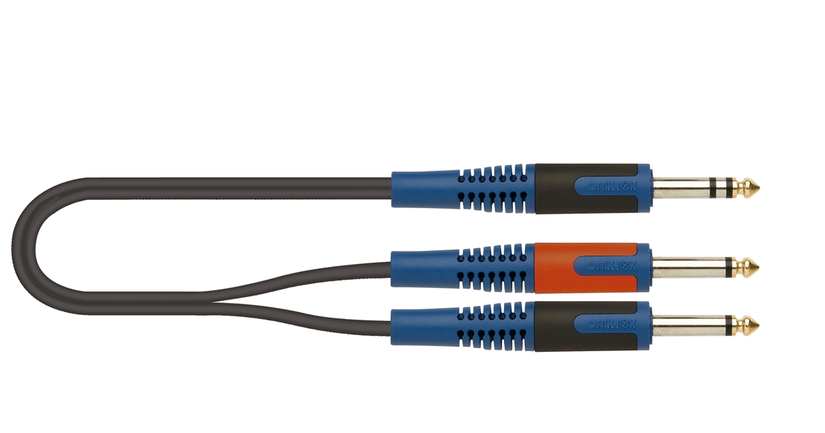 QUIK LOK RKSA/100-1 JACK TRS STEREO 6.3 / 2X JACK TS MONO 6.3 1 MT QUIK LOK RKSA/100-1 JACK TRS STEREO 6.3 / 2X JACK TS MONO 6.3 1 MT