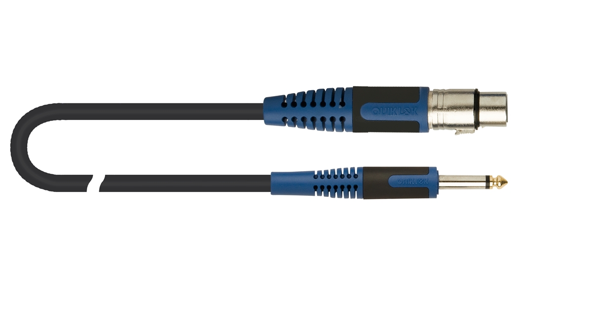 QUIK LOK RKSM/300-1 CANNON XRL FEMMINA / JACK TS MONO 6.3 1 MT QUIK LOK RKSM/300-1 CANNON XRL FEMMINA / JACK TS MONO 6.3 1 MT