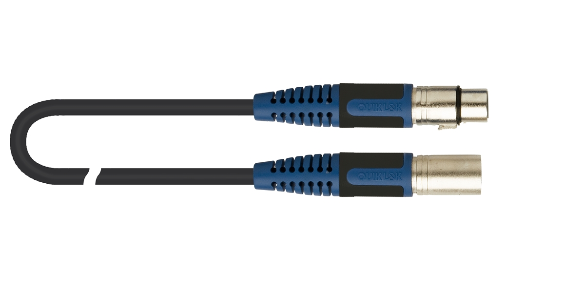 QUIK LOK RKSM/340-2 CANNON XLR MASCHIO / CANNON XLR FEMMINA 2 MT QUIK LOK RKSM/340-2 CANNON XLR MASCHIO / CANNON XLR FEMMINA 2 MT
