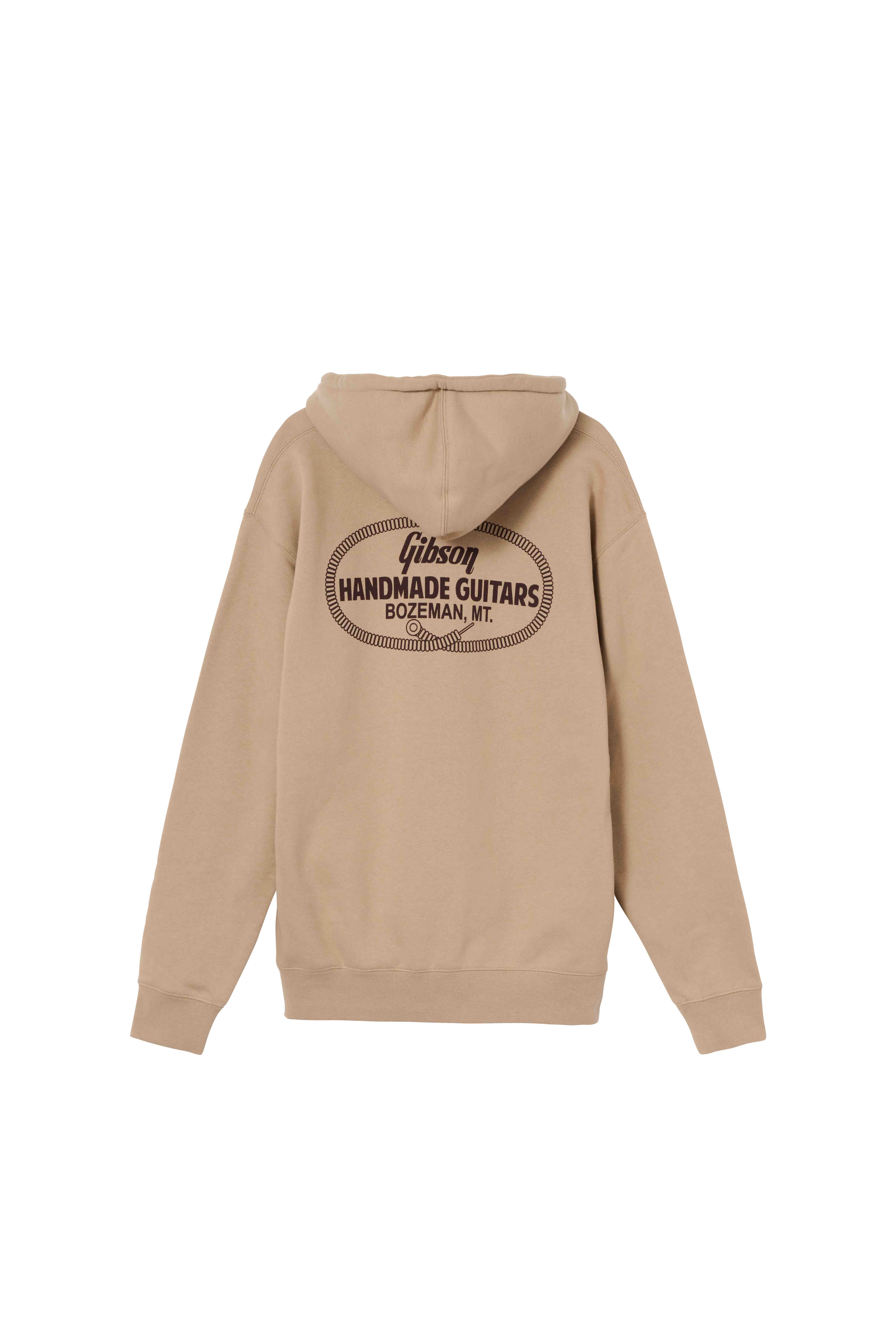 Gibson Accessories GA-HOOD-HAND-TAN-SM Handmande Guitars Hoodie Exclusive S