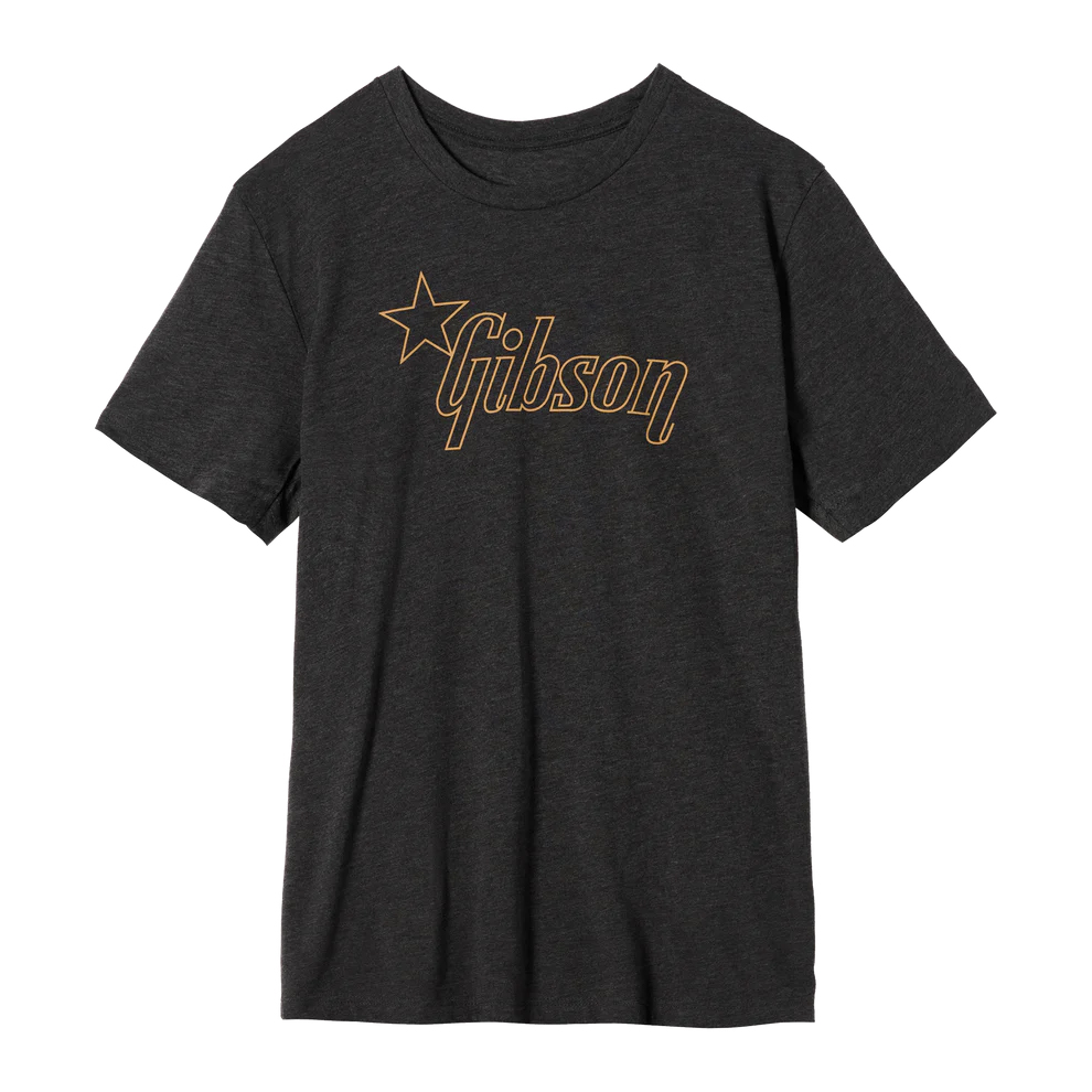 Gibson Accessories GA-LC-STRGMD Star Logo T-shirt Charcoal M