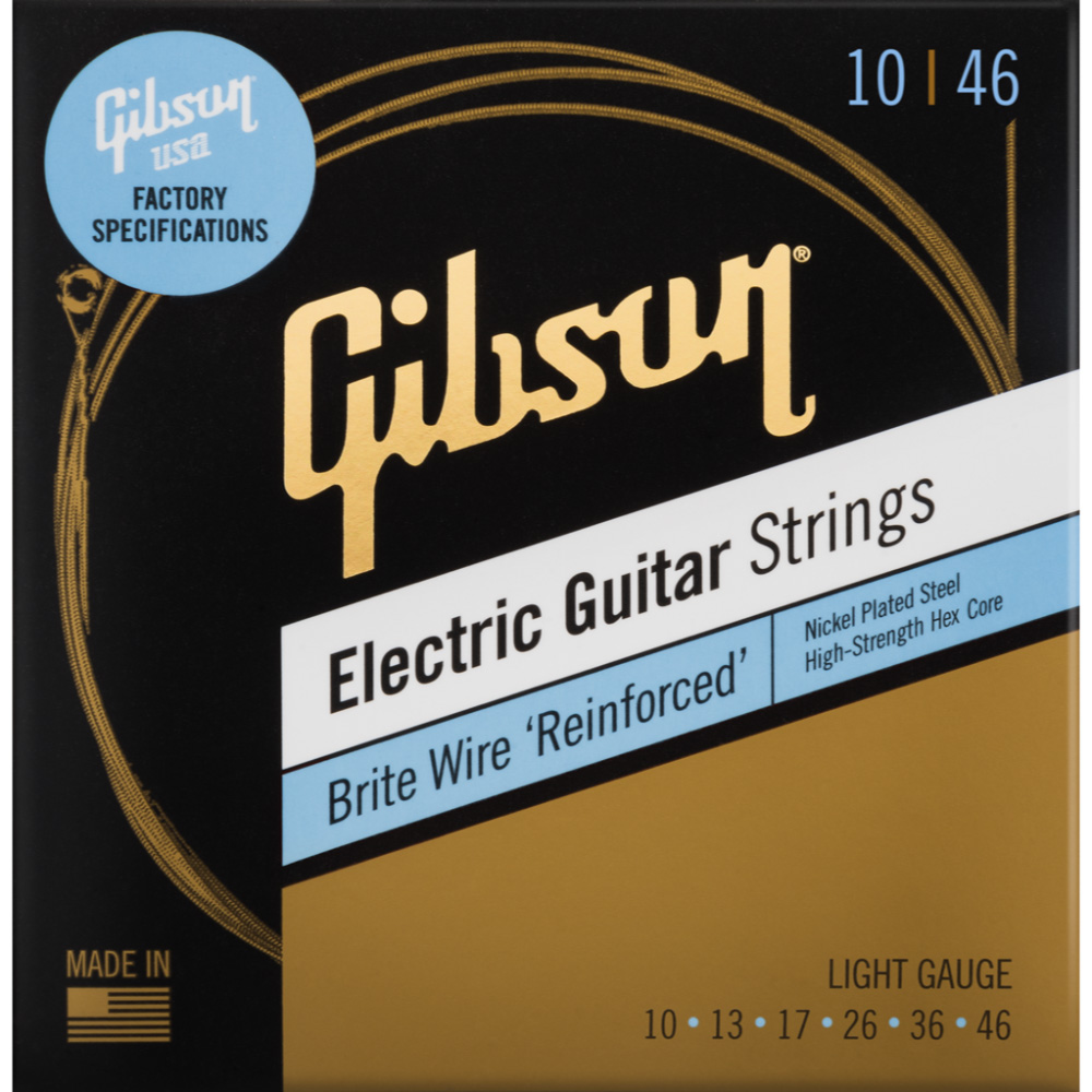 Gibson Accessories SEG-BWR10 Brite Wire Reinforced Light 10-46