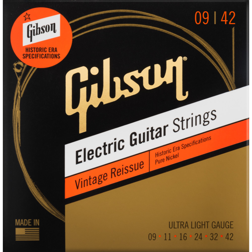 Gibson Accessories SEG-HVR9 Vintage Reissue Ultra-Light 9-42