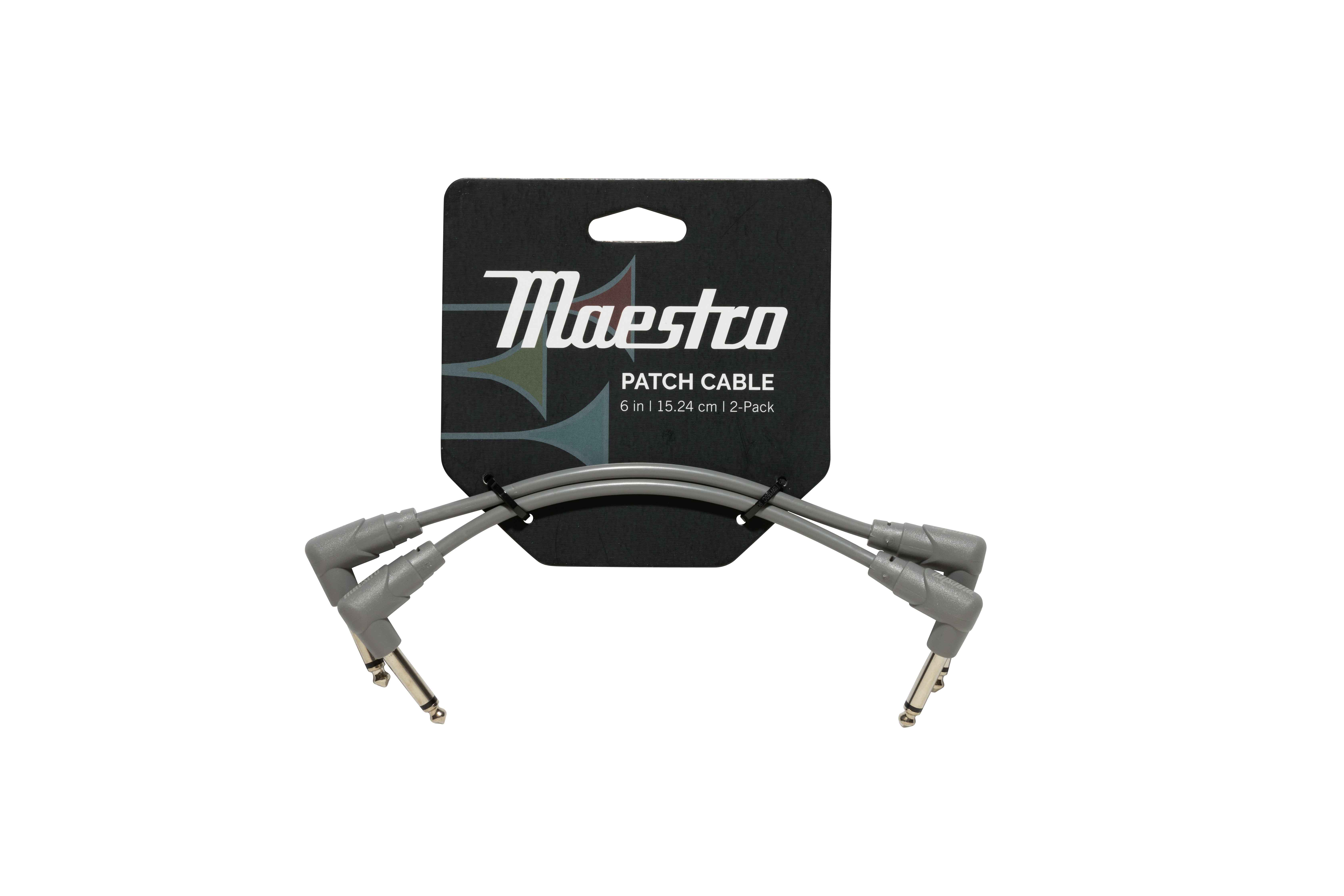 Gibson Accessories CABP-GRY Maestro Instrument Patch Cable set da 2