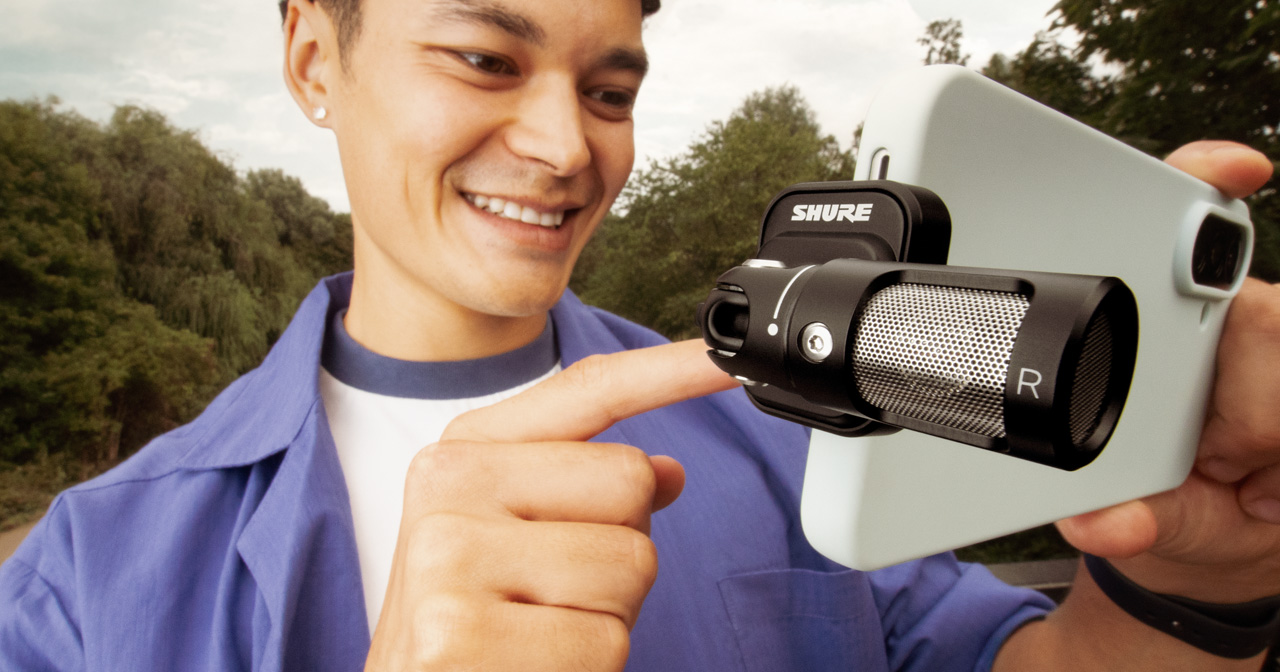 Shure MV88 USB-C è un microfono stereo a condensatore di livello professionale progettato per la registrazione audio di alta qualità su smartphone, tablet e computer dotati di connessione USB-C.