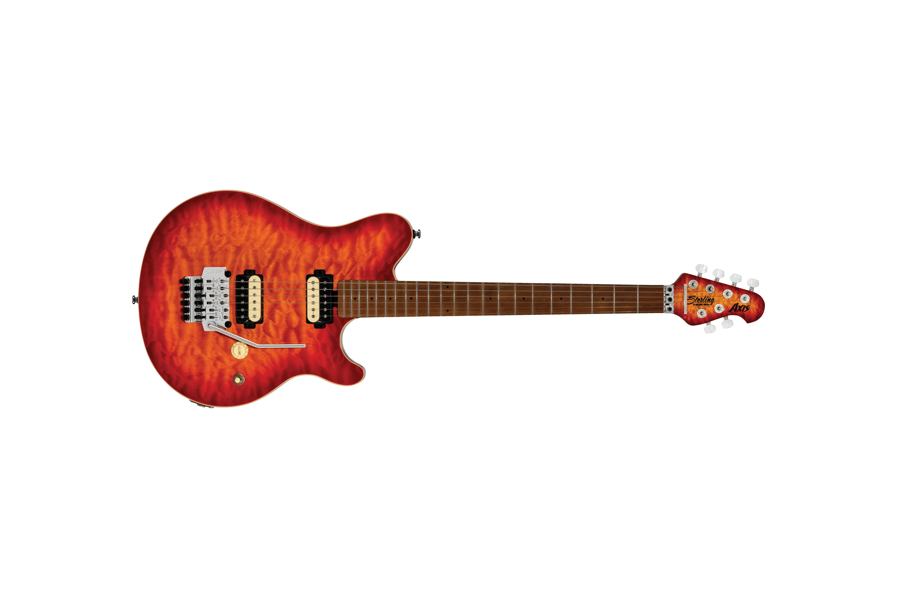 STERLING BY MUSIC MAN AX50 QUILTED MAPLE LAVA BURST STERLING BY MUSIC MAN AX50 QUILTED MAPLE LAVA BURST