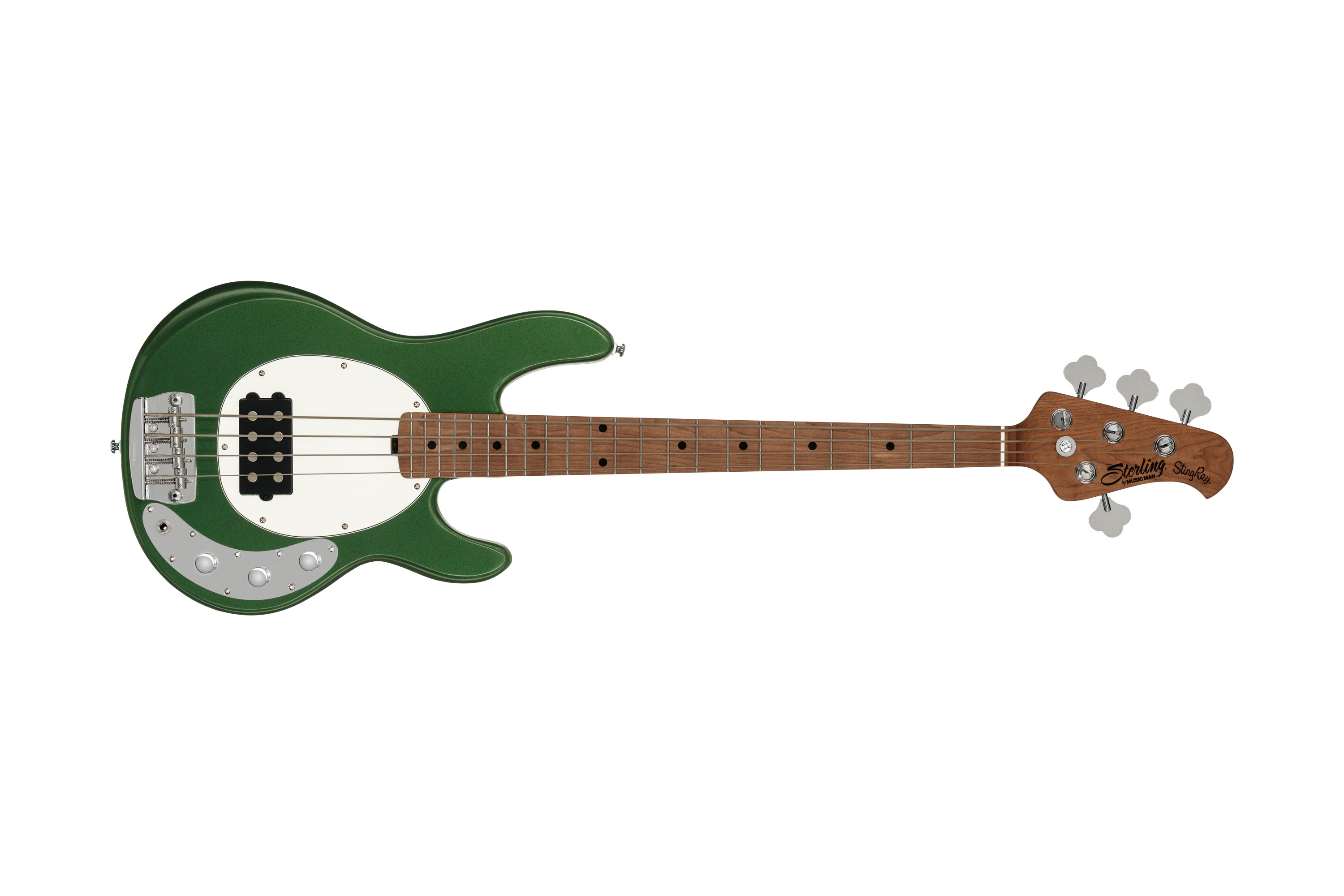 STERLING BY MUSIC MAN STINGRAY RAYSS4 SHORT SCALE CHARGING GREEN STERLING BY MUSIC MAN STINGRAY RAYSS4 SHORT SCALE CHARGING GREEN